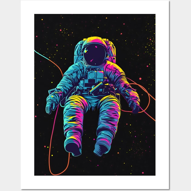 Colorful Astronaut Wall Art by Pozter